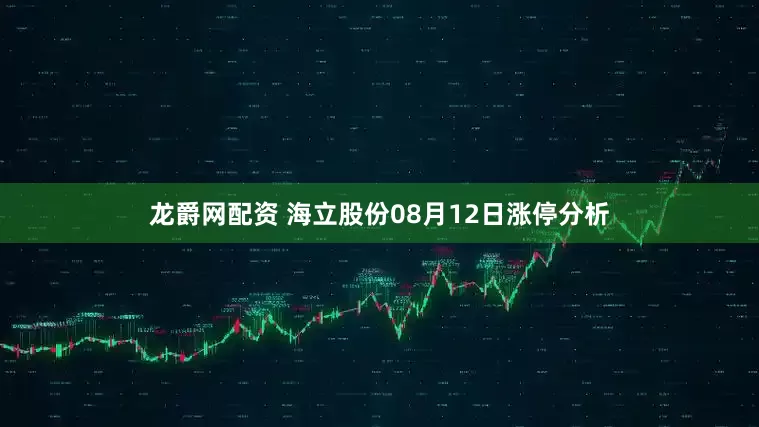龙爵网配资 海立股份08月12日涨停分析