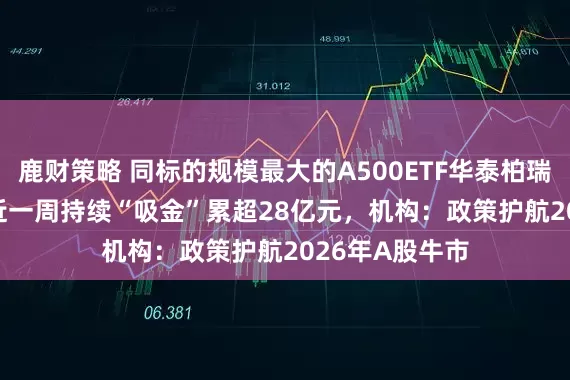 鹿财策略 同标的规模最大的A500ETF华泰柏瑞（563360）近一周持续“吸金”累超28亿元，机构：政策护航2026年A股牛市